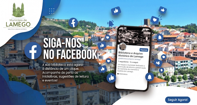Fique mais perto da Biblioteca de Lamego: Siga-nos no Facebook!